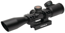 Tru-Brite Xtreme Tactical Compact Riflescope With Mount 4x32mm Illuminated Mil-Dot Reticle Matte Black