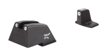 Suppressor Night Sight Set White Front/White Rear with Green Lamps for H&K .45C/Tactical/P30/VP9
