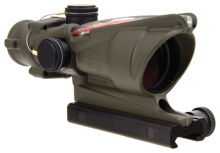 ACOG 4x32 Scope With TA51 Mount Dual Illuminated Red Crosshair .223 Ballistic Reticle Cerakote OD Green