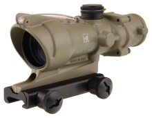 ACOG 4x32 Scope With TA51 Mount Dual Illuminated Red Crosshair .223 Ballistic Reticle Cerakote Flat Dark Earth