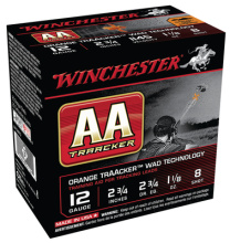 AA TrAAcker 12 Gauge 2.75 Inch 1145 FPS 1.125 Ounce 8 Shot Orange Wad