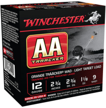AA TrAAcker Light 12 Gauge 2.75 Inch 1350 FPS 1.125 Ounce 9 Shot Orange Wad