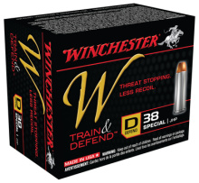 Winchester W Defend .38 Special 130 Grain Jacketed Hollow Point