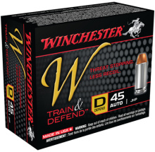 Winchester W Defend .45 ACP 230 Grain Jacketed Hollow Point