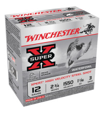 Super-X Xpert Steel Waterfowl Load 12 Gauge 2.75 Inch 1550 FPS 1.0625 Ounce 3 Steel Shot