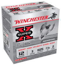 Super-X Xpert Steel Waterfowl Load 12 Gauge 3 Inch 1625 FPS 1.0625 Ounce 2 Steel Shot