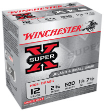 Super-X High Brass 12 Gauge 2.75 Inch 1330 FPS 1.25 Ounce 7.5 Shot