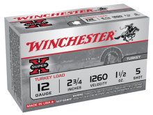 Super-X Turkey 12 Gauge 2.75 Inch 1260 FPS 1.5 Ounce 5 Shot Copperplated