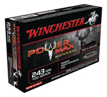 Power-Max .243 Winchester 100 Grain Protected Hollow Point Bonded