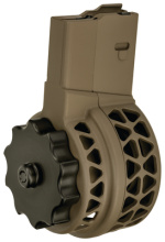 X-25 Skeletonized AR Drum Magazine .308 50 Round Flat Dark Earth