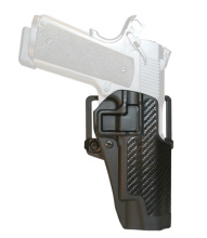 CQC Carbon Fiber Serpa Active Retention Holster Textured Black Right Hand For Model 1911 Commander