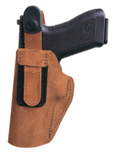 Model 6D Adjustable Thumb Break Waistband Holster 3 Inch Barrel Revolver Size 1 Rust Suede Right Hand