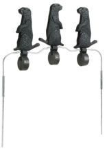DuraSeal Spinner Target Triple Prairie Dog Black 5.5 Inch