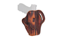 BHC, OWB Belt Holster, Size 2.4, Matte Finish, Vintage Leather, Right Hand BH2.4-VTG-R
