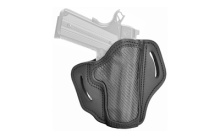 BH2.3, Belt Holster, Right Hand, Carbon Fiber Black, Leather, Fits 1911 4"& 5" with Full Rail / Beretta 92FS / CZ 75, P01, P07, P10 / H&K VP9, VP40, P2000 / Glock 17, 20, 21, 22, 31, 34, 35, 40, 41 / Rock Island 1911 5" TCM, TAC Ultra 5" / Ruger P95, Ame