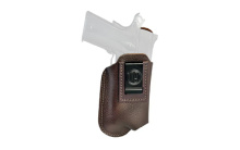 Fair Chase, Inside Waistband Holster, Optics Ready, Light Bearing, Size 4, For Glock 17/19/19x/22/23/22/23/25/26/27/31/32/47/48/48MOS, Dear Hide, Leather Construction, Brown, Left Hand OR-LB-FCD-4-BRW-L