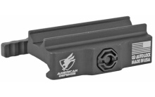 Base Mount, Picatinny, Fits ACOG/Aimpoint, Quick Release, Black, Titanium Lever AD-B2-TL
