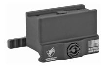 Mount, Fits Aimpoint Micro T-1, Quick Release, Absolute Co-Witness Height, Black Finish, Titanium Lever AD-T1-10-STD-TL