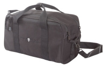Sporter Range Bag, Black Endura Fabric, 15"x12"x9",External MOLLE Web System, Two Removeable Handgun Rugs, Removeable Sholder Strap With Metal Hardwar, Large External Accessory Pockets, Dual Zipper Opening 10851