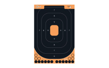 EZ AIM Adhesive, Handgun Trainer, 12" x 18", 5 Pack, Black/Orange 15501