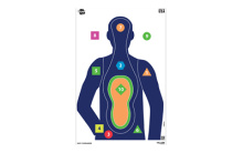 Tough Crowd EZ Aim, Paper Targets, 3 Pack, 23"X35", Assorted Colors 15658