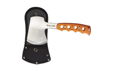 Rockvale Compact Hand Axe, 3" Blade, Nylon Sheathw/Belt Loop, Orange Finish, Stainless Steel, PlainEdge 1898