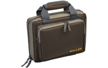 Tactical Duoplex Attache, Dual Pistol Case, Green, Polyester Fabric, 11.5"X9",  Soft Tricot Lining In Gun Compartments, Polyester Lining In Magazine Pockets, Padded Handle, Lockable Zipper 7602