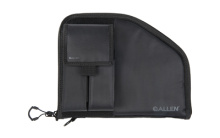 Pistol Case with Mag Pouch, Fullsize, Nylon, Charcoal 79-9