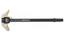 BREACH, AR-10 Charging Handle, Ambidextrous, Large Lever, Gas Deflection Shelf, Anodized Finish, Black and Tan APRA700321C