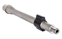 Premium Series, Hanson Profile Barrel, 223 Wylde, Fits AR15, 10.3" Threaded Barrel, 1/2x28 Thread Pitch, 1:8" Barrel Twist, Carbine Length Gas System, Stainless Bead Blasted Finish, Silver, Included Low Profile Gas Block BABL223004P
