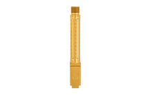 Premium Series, 9MM, 4.5" Threaded Barrel, 1/2x28, Bomber Fluting, For Glock 19 Gen 3-5, PVD Finish, Gold BAPSG195T2G
