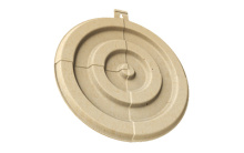 3D TARGET, Bulls Eye, Large, 17.75" X 16", Comes with Mounting Tab, Tan, 3 Pack BC-3DTGTBETLG
