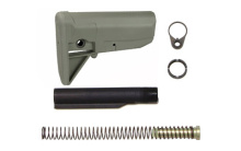 Model 0 Stock Kit, Receiver Extension, Quick Detach End Plate, Lock Nut Action Spring, Carbine Buffer, Foliage Green Finish BCM-GFSK-MOD-0-FG