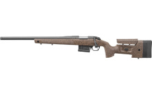 HMR, Left Handed, Bolt Action, 6.5 Creedmoor, 22" Threaded Barrel, Tan HMR Molded Stock with Mini-Chassis, 5Rd, AICS Style Detachable Magazine B14S352L