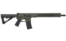 REC7 DI, Semi-automatic Rifle. 300 Blackout, 16" Barrel, OD Green Finish, 6 Position Stock, 30Rd, Barrett KeyMod Handguard, 1 Magazine 15422