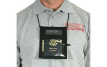 Badge/Pen I.D. Holder, 5.3"X3.8"X.3", Black 90ID01BK