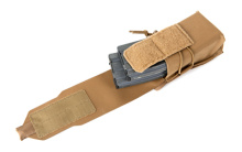 Double Magazine Flap Pouch, Helium Whisper Attachment, Fits (2) AR-15  Magazines, Elastic Construction, Coyote Brown HW-M-2M4-1-CB