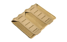 10 Speed, Double Magazine Pouch, Helium Whisper Attachment, Fits (2) AR-15 Magazine, Elastic Construction, Coyote Brown HW-TSP-M4-2-SB-CB