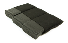10 Speed, Triple Magazine Pouch, Helium Whisper Attachment, Fits (3) SR25 Magazine, Elastic Construction, Black HW-TSP-SR25-3-BK