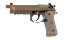 M9A3, Semi-automatic, Full, 9MM, 4.9", Alloy, Flat Dark Earth, 10Rd, 3 Mags, Ambidextrous, Tritium Night Sights J92M9A3