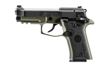 80X Cheetah, Semi-automatic Pistol, Double/Single Action, Metal Frame, Compact, 380 ACP, 3.9" Silver Barrel, Black Slide, Olive Drab Green Frame, Optics Ready, Ambidextrous Safety, Interchangeable Front Sight, 13 Rounds, 2 Magazines SPEC0713A