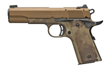 1911-22, Black Label Speed, Semi-automatic, Compact, 22 LR, 3.63" Barrel, Burnt Bronze Color, Cerakote Finish, Polymer Frame, Right Hand, A-TACS AU Camo Composite Grips, Ambidextrous Thumb Safety, White 3 Dot Sights, 10Rd 051888490