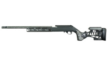 Executive, Semi-automatic Rifle, 22 LR, 20" Proof Research Threaded Barrel, 1/2X28" Thread Pitch, Matte Finish, Black, WOOX Furiosa Chassis with Micarta Inserts, 10 Rounds, 1 Magazine BRO-22-E-MCB