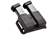 Revolution Double Magazine Pouch, Fits 1911 .45 Magazines, Ambidextrous, Black, with Adjustable Sting Ray Loop AMMX0054RD1911BLKAMAL