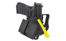 Revolution Combo Pack Belt Holster, Fits Springfield XD 9/40 with 4" Barrel, Includes Revolution Holster/Double Magazine Pouch/Training Barrel, Right Hand, Black HOLX0076RCXD43BLKRH