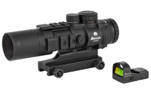 AR-332, Rifle Scope, 3X-32mm, Fastfire 3 Package Promotion, AR-Prism, Ballistic 3X Reticle, Illuminated Reticle, FastFire3, Anti-Reflection Device, & Case, .50MOA/3MOA Dot, Matte Black Finish 300175