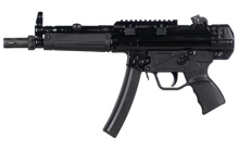AP5 Base, Semi-automatic Pistol, 9MM, 9" Threaded Barrel, Matte Finish, Black, Adjustable Sights, Manual Safety, 30 Rounds, 1 Magazine, Hard Case, No Sling, Cleaning Kit, Scope Mount, or Muzzle Brake HG6034A-N