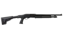 300T Pump Tactical Shotgun, Semi-Automatic, 12Ga 3", 18.5" Barrel, Black Finish, Synthetic 4 Position Adjustable Stock With Pistol Grip, RemChoke Threaded Pattern, Fixed Sight, 5 Rounds 930.117