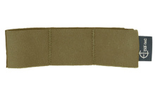 Elastic Organizer, 3-Cell, Velcro Loop Backing, Coyote Brown EE3003