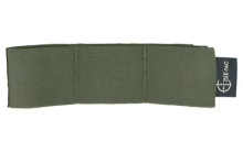 Elastic Organizer, 3-Cell, Velcro Loop Backing, Ranger Green EE3004